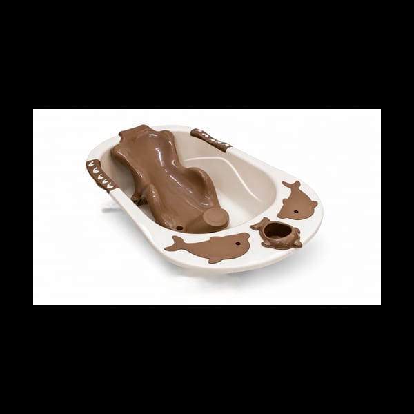 Baby bathtub model 802 in brown, front view
