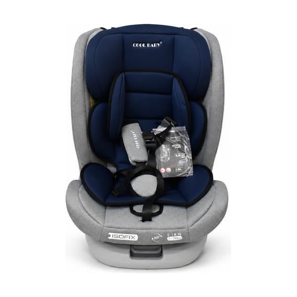 Car seat model 223A in navy & grey, front view