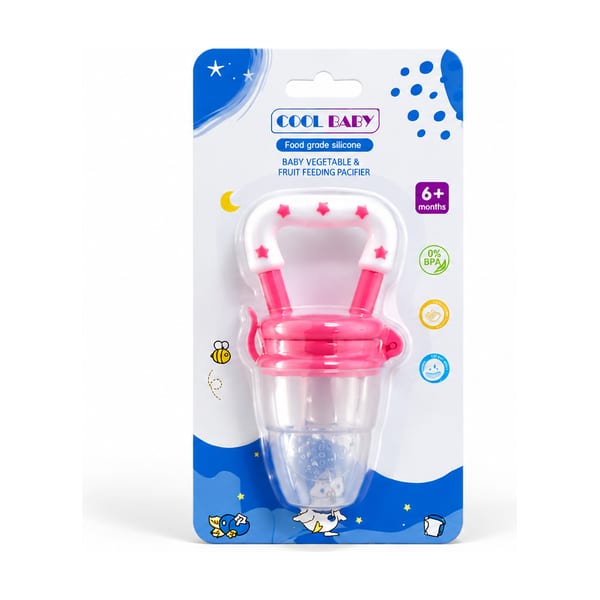 Cool Baby fruit feeder model CB11601 in pink, front view