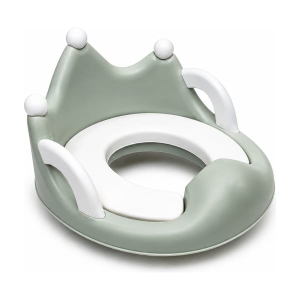 Potty chair model 2065 in green & white, front view