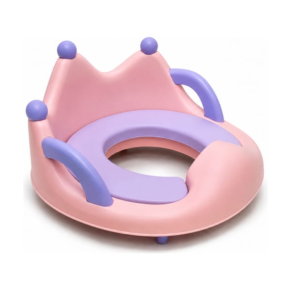 Potty chair model 2065 in pink & purple, front view
