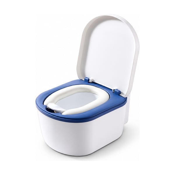 Potty chair model 518 in blue, front view