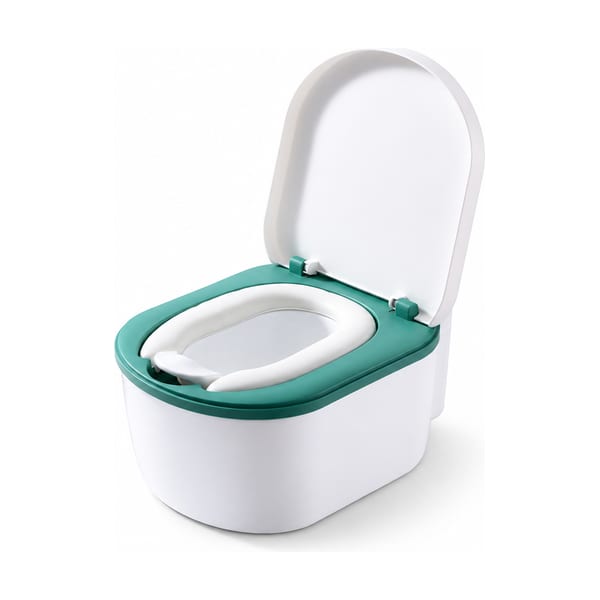 Potty chair model 518 in green, front view