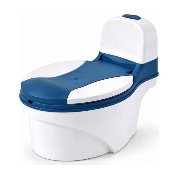 Potty chair model 8885 in blue, front view