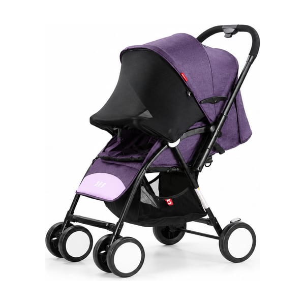 Stroller model 106 in purple, front view