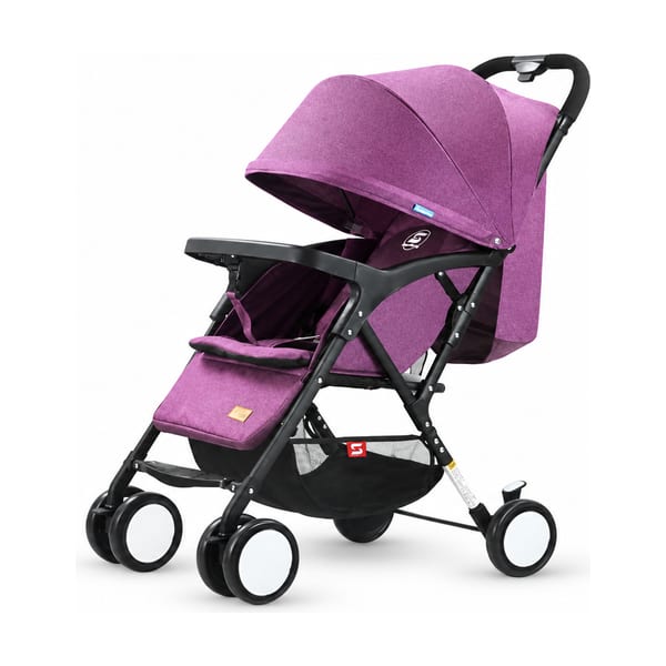 Stroller model 202 in purple, front view