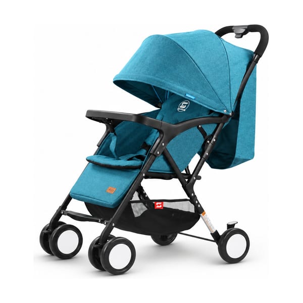 Stroller model 202 in teal, front view