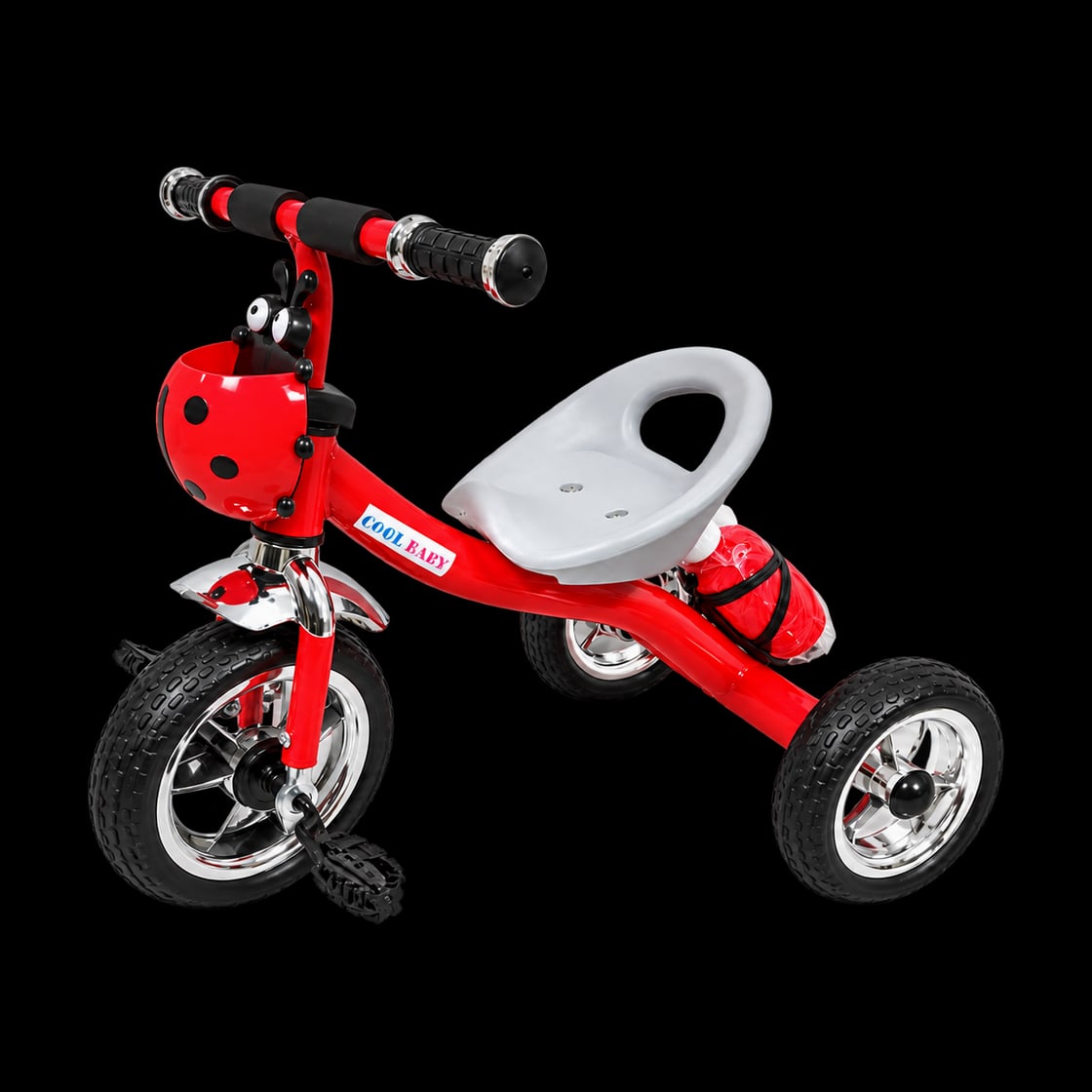 Tricycle model 1614 in red, front view