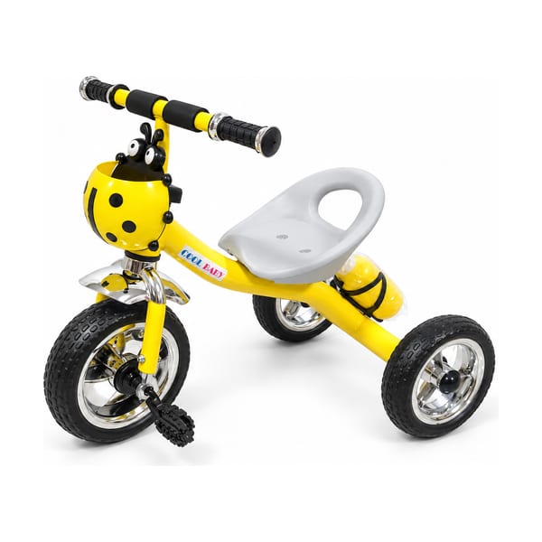 Tricycle model 1614 in yellow, front view
