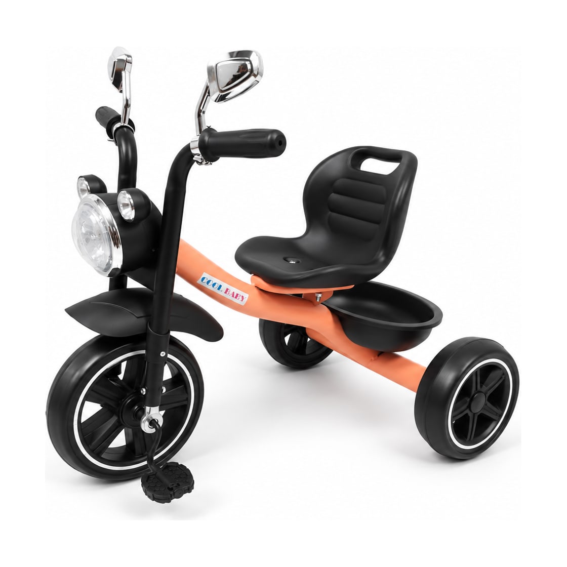 Tricycle model 803 in orange, front view