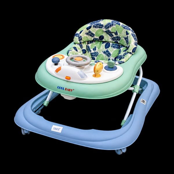 Baby walker model 1005 in mint pattern, front view