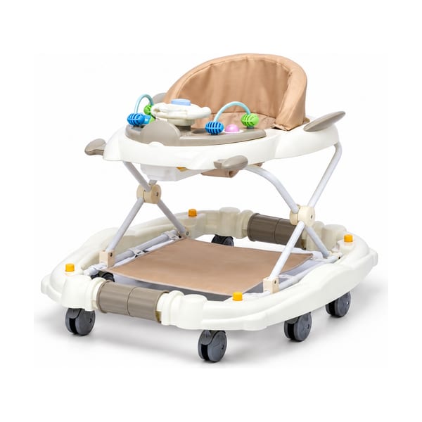 Activity baby walker model 102 in beige & grey, front view