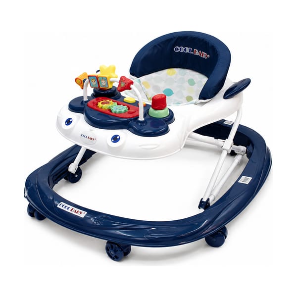 Activity baby walker model 105 in navy, front view