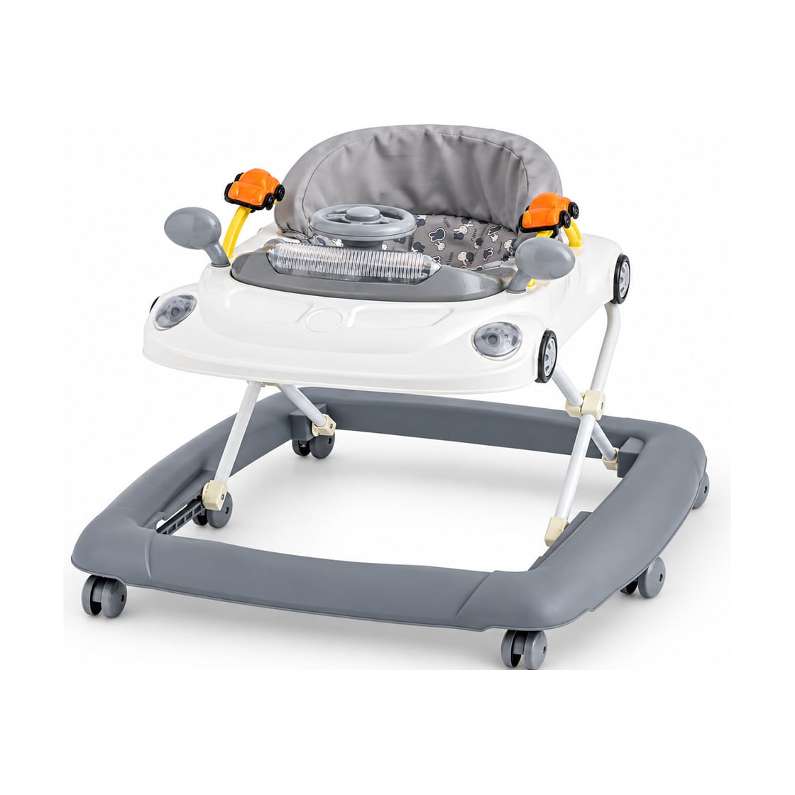 Activity baby walker model 106 in grey, front view