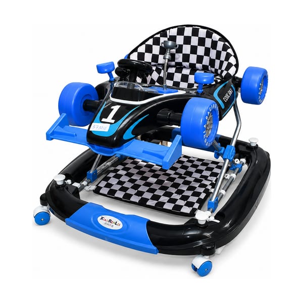 Activity baby walker model 373210 in blue & black, front view